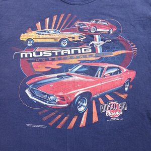 Vintage Muscle Car Classics Black Mens Large T Shirt